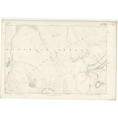 1866 Map of Inverness-shire (Mainland), Sheet LXXXIX, 1869 Print