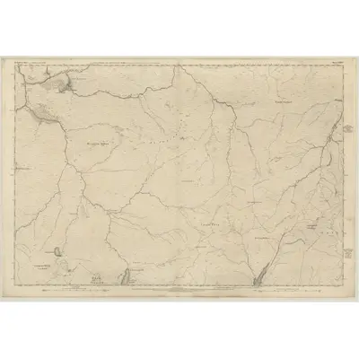 1869 Map of Inverness-shire (Mainland), Sheet LXXXV, 1872 Print