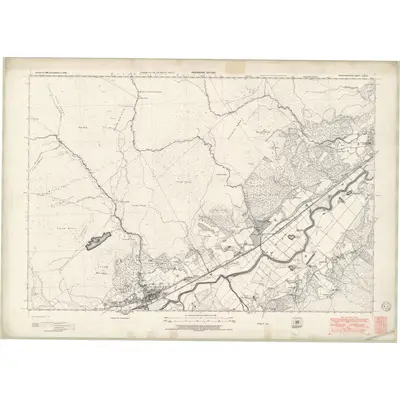 1938 Map of Inverness-shire - Mainland Sheet LXXXVII, 1949 Print
