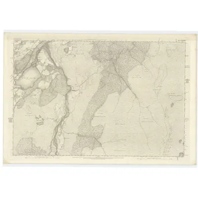 1869 Map of Inverness-shire (Mainland), Sheet LXXXVIII, 1873 Print
