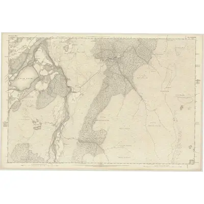 1869 Map of Inverness-shire (Mainland), Sheet LXXXVIII, 1873 Print