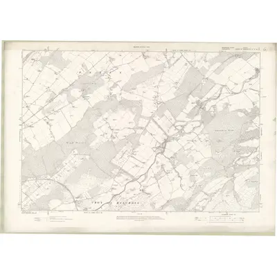 1903 Map of Inverness-shire - Mainland Sheet V, 1906 Print