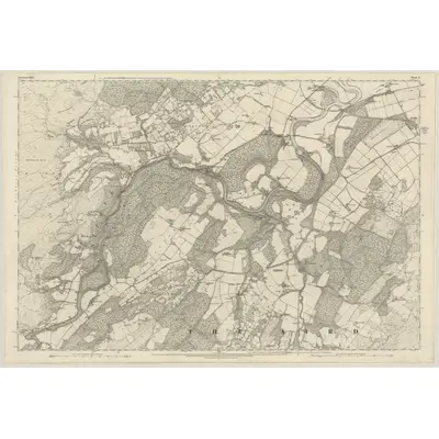 1872 Map of Inverness-shire (Mainland), Sheet X, 1876 Print