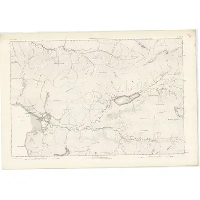 1873 Map of Inverness-shire (Mainland), Sheet XCII, 1876 Print