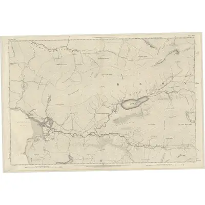 1873 Map of Inverness-shire (Mainland), Sheet XCII, 1876 Print