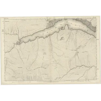 1872 Map of Inverness-shire (Mainland), Sheet XCIV, 1876 Print