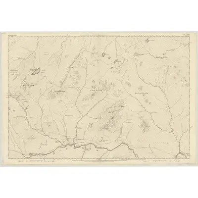 1870 Map of Inverness-shire (Mainland), Sheet XCIX, 1873 Print