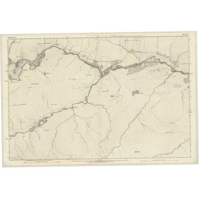 1872 Map of Inverness-shire (Mainland), Sheet XCV, 1875 Print