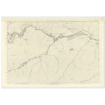 1872 Map of Inverness-shire (Mainland), Sheet XCV, 1876 Print