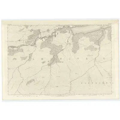 1872 Map of Inverness-shire (Mainland), Sheet XCVI, 1875 Print