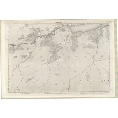 1899 Map of Inverness-shire - Mainland Sheet XCVI, 1902 Print
