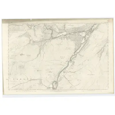 1871 Map of Inverness-shire (Mainland), Sheet XCVII, 1873 Print