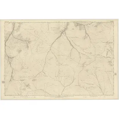 1870 Map of Inverness-shire (Mainland), Sheet XCVIII, 1873 Print