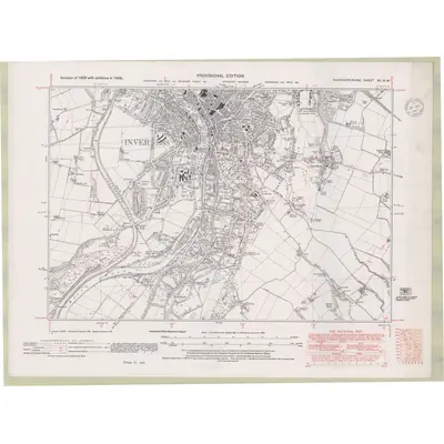 1938 Map of Inverness-shire - Mainland Sheet XII.NW, 1947 Print