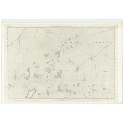 1871 Map of Inverness-shire (Mainland), Sheet XL, 1875 Print