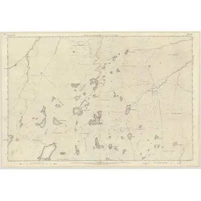 1871 Map of Inverness-shire (Mainland), Sheet XL, 1875 Print