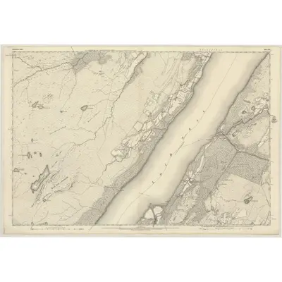 1871 Map of Inverness-shire (Mainland), Sheet XLI, 1875 Print