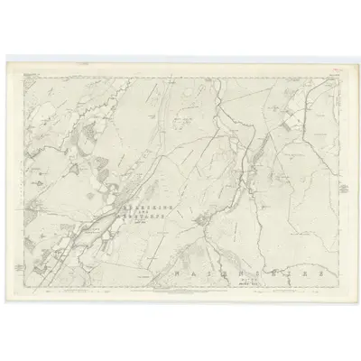1871 Map of Inverness-shire (Mainland), Sheet XLII, 1875 Print
