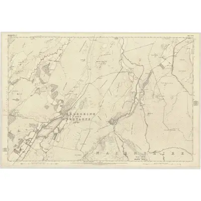 1871 Map of Inverness-shire (Mainland), Sheet XLII, 1875 Print