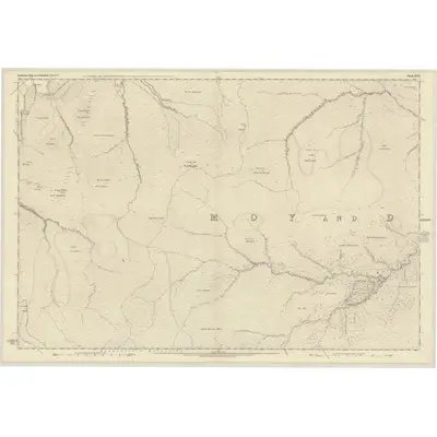 1870 Map of Inverness-shire (Mainland), Sheet XLIII, 1875 Print