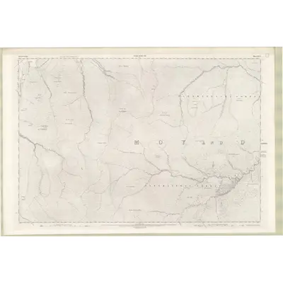 1900 Map of Inverness-shire - Mainland Sheet XLIII, 1903 Print