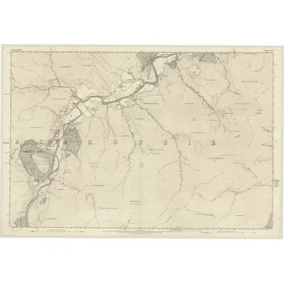 1870 Map of Inverness-shire (Mainland), Sheet XLIV, 1874 Print