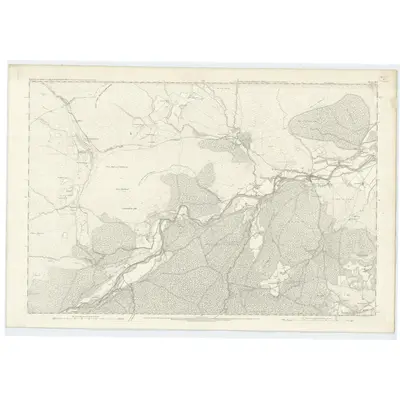 1867 Map of Inverness-shire (Mainland), Sheet XLV, 1875 Print
