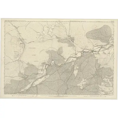 1867 Map of Inverness-shire (Mainland), Sheet XLV, 1875 Print