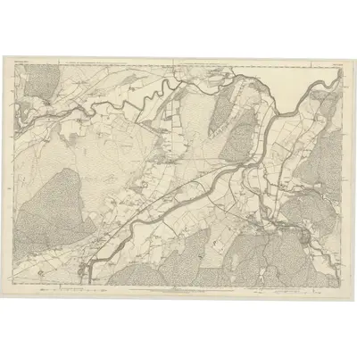 1867 Map of Inverness-shire (Mainland), Sheet XLVI, 1875 Print