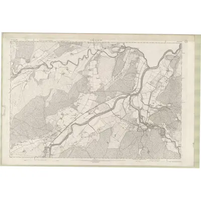 1900 Map of Inverness-shire - Mainland Sheet XLVI, 1903 Print