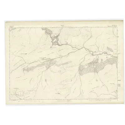 1872 Map of Inverness-shire (Mainland), Sheet XV, 1876 Print