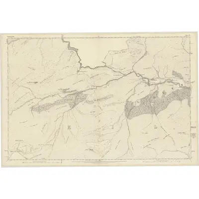 1872 Map of Inverness-shire (Mainland), Sheet XV, 1876 Print