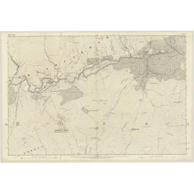 1872 Map of Inverness-shire (Mainland), Sheet XVI, 1876 Print