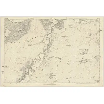 1872 Map of Inverness-shire (Mainland), Sheet XVII, 1876 Print