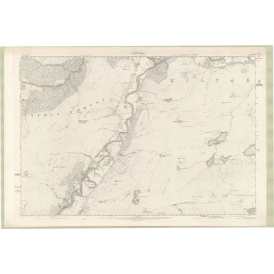 1901 Map of Inverness-shire - Mainland Sheet XVII, 1903 Print
