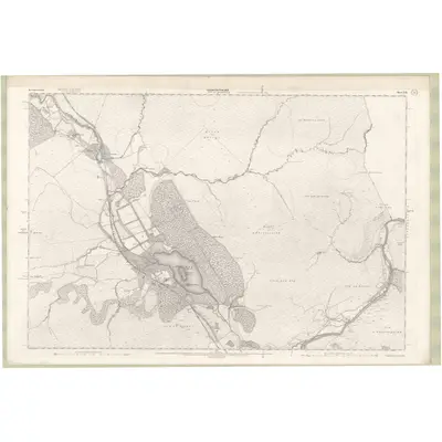 1900 Map of Inverness-shire - Mainland Sheet XXI, 1904 Print