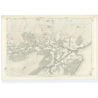 1870 Map of Inverness-shire (Mainland), Sheet XXIX, 1875 Print