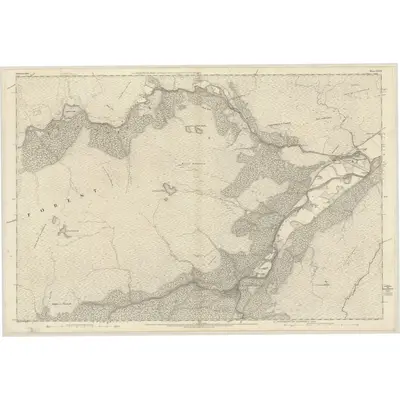 1872 Map of Inverness-shire (Mainland), Sheet XXVII, 1876 Print