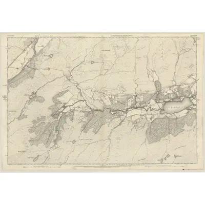 1871 Map of Inverness-shire (Mainland), Sheet XXVIII, 1876 Print
