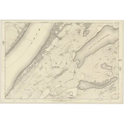 1871 Map of Inverness-shire (Mainland), Sheet XXX, 1875 Print