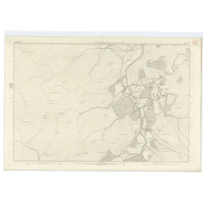 1870 Map of Inverness-shire (Mainland), Sheet XXXII, 1875 Print