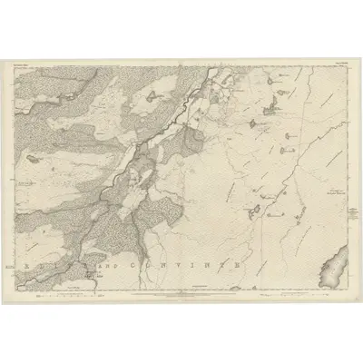 1872 Map of Inverness-shire (Mainland), Sheet XXXIX, 1876 Print