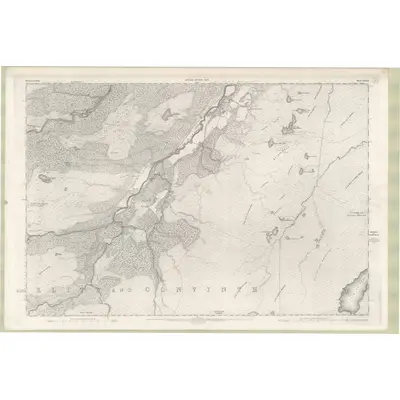 1901 Map of Inverness-shire - Mainland Sheet XXXIX, 1904 Print