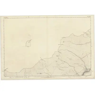 1872 Map of Inverness-shire (Mainland), Sheet XXXVII (with inset XXXVI), 1875 Print