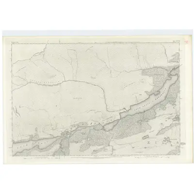 1872 Map of Inverness-shire (Mainland), Sheet XXXVIII, 1875 Print
