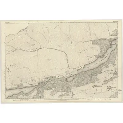 1872 Map of Inverness-shire (Mainland), Sheet XXXVIII, 1875 Print