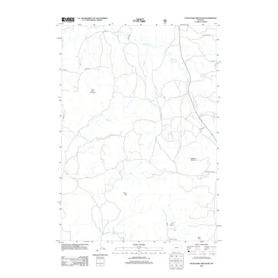 2012 Map of Inyan Kara Mountain, 2012 Print