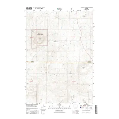 2015 Map of Inyan Kara Mountain, 2015 Print