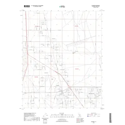 2018 Map of Inyokern, 2018 Print