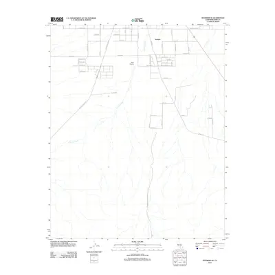 2012 Map of Inyokern SE, 2012 Print